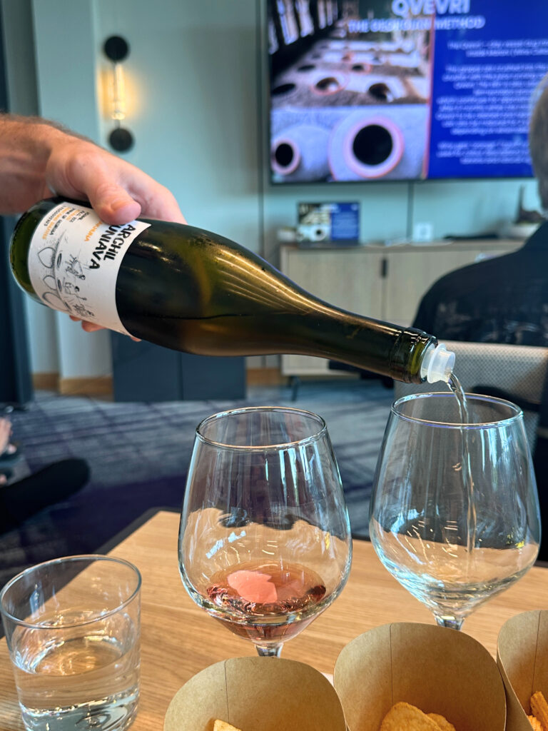 Wine tasting at the Wines of Georgia master class in Los Angeles